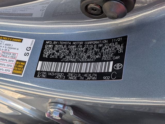 2022 Toyota Corolla LE