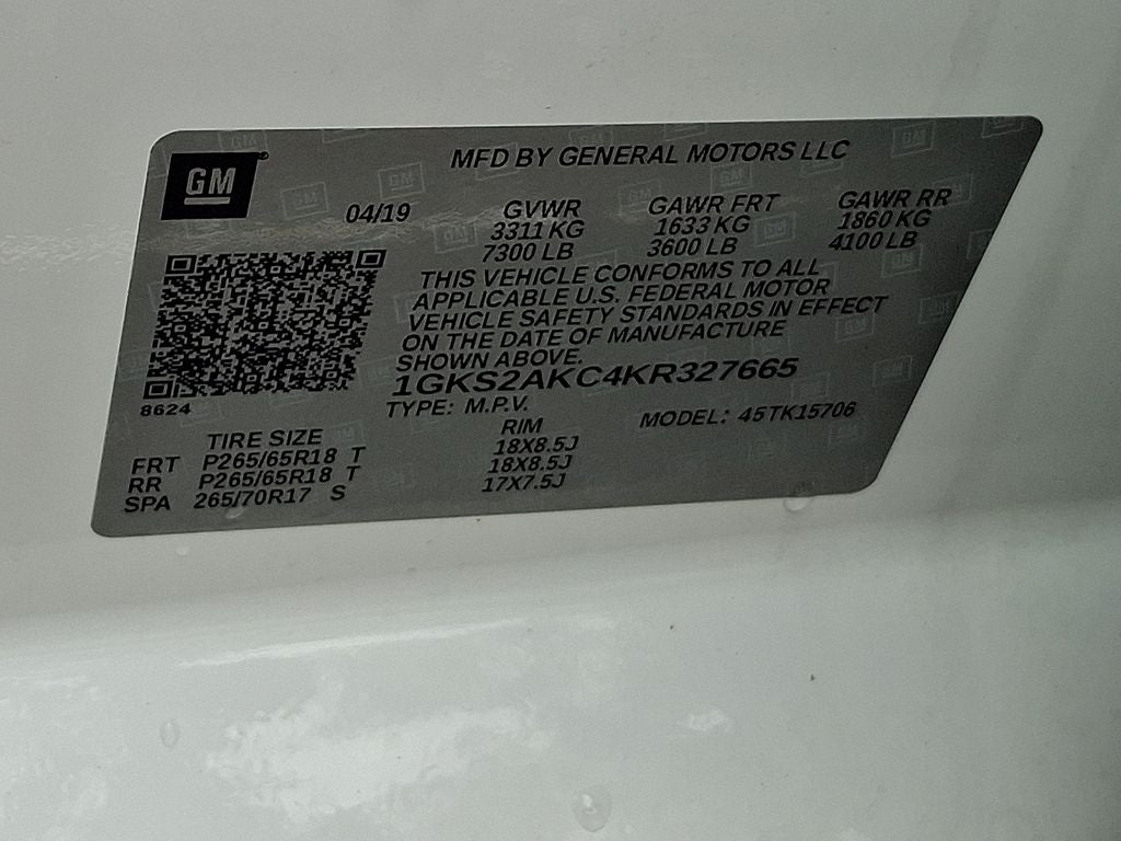 2019 GMC Yukon SLE