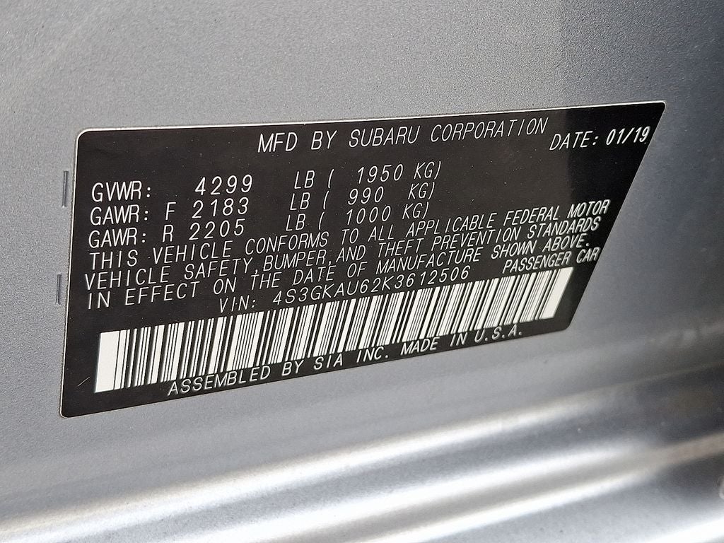 2019 Subaru Impreza 2.0i Limited