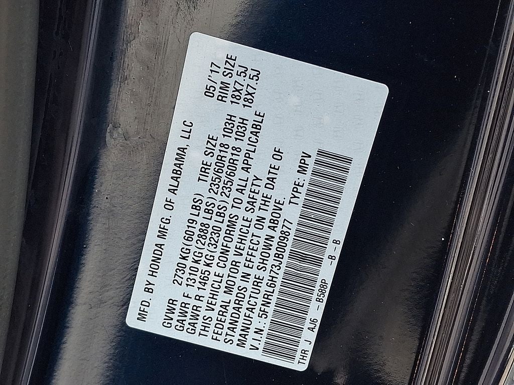 2018 Honda Odyssey EX-L