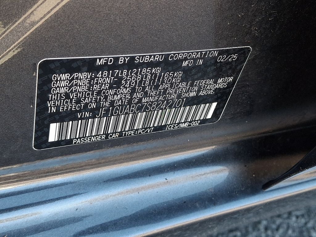 2025 Subaru Impreza Base