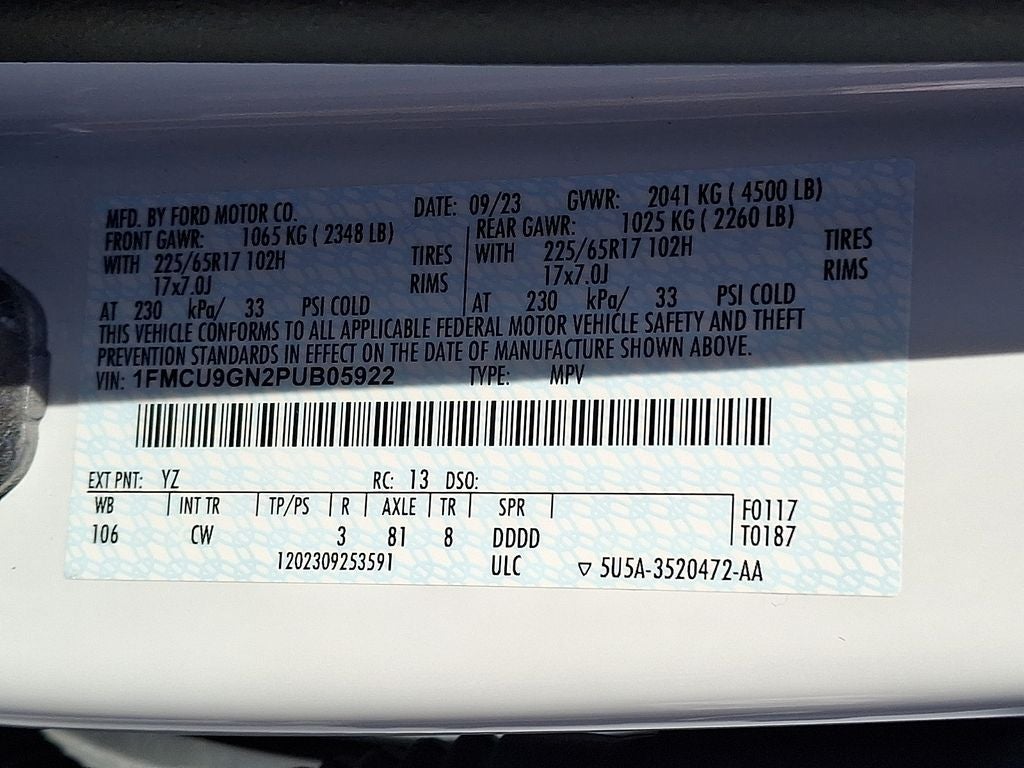 2023 Ford Escape Active