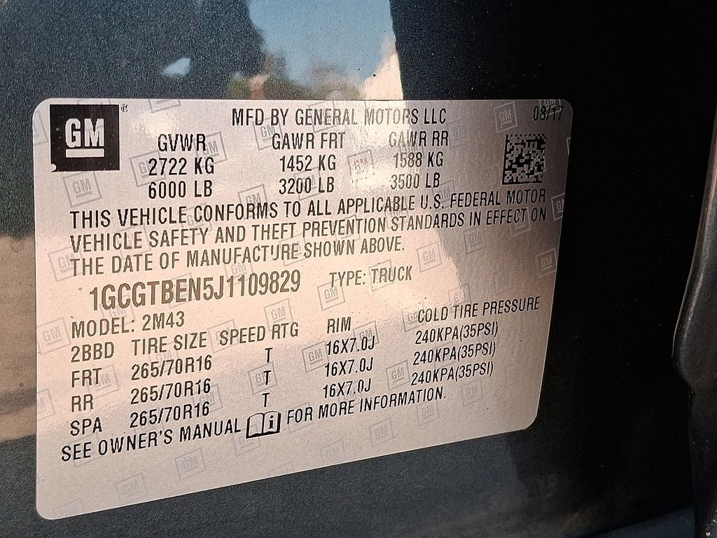 2018 Chevrolet Colorado Work Truck