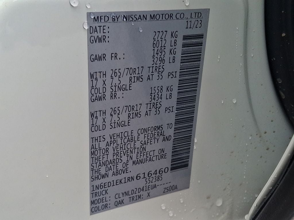 2024 Nissan Frontier PRO-4X