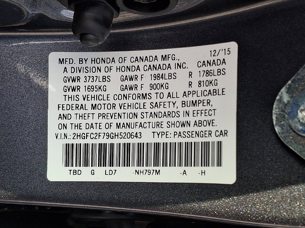 2016 Honda Civic EX