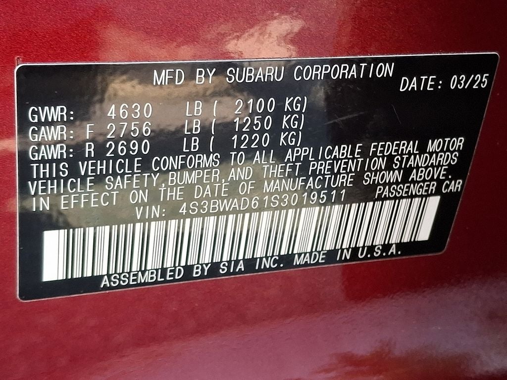 2025 Subaru Legacy Premium