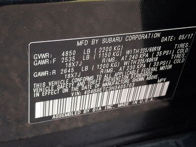 2017 Subaru Outback 3.6R Touring