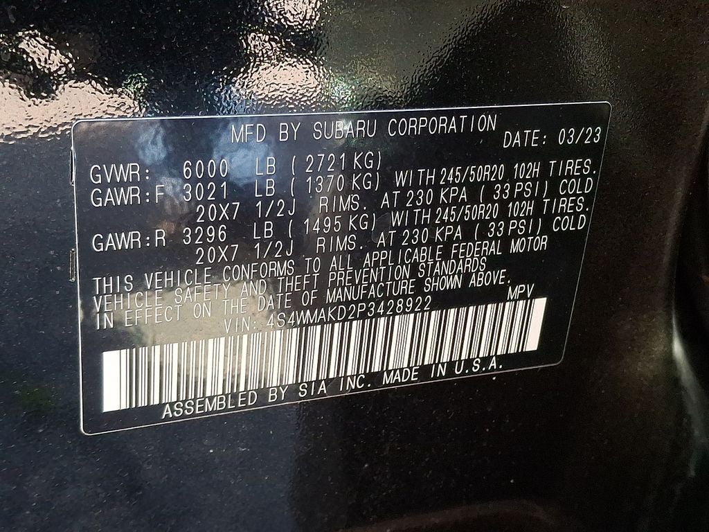 2023 Subaru Ascent Onyx Edition