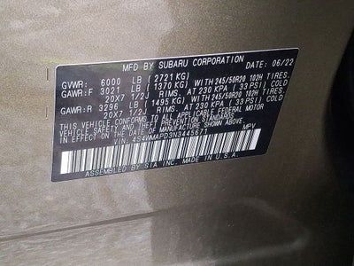 2022 Subaru Ascent Limited