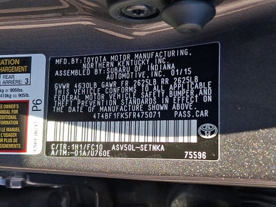 2015 Toyota Camry LE