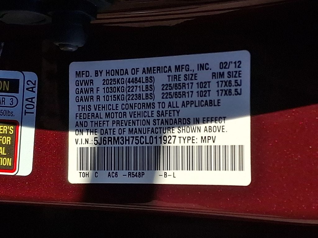 2012 Honda CR-V EX-L