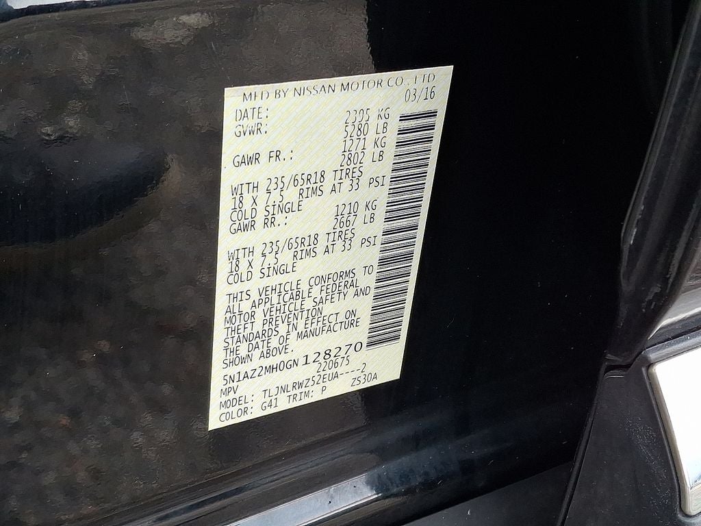 2016 Nissan Murano SL