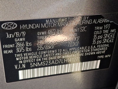 2020 Hyundai Santa Fe SE