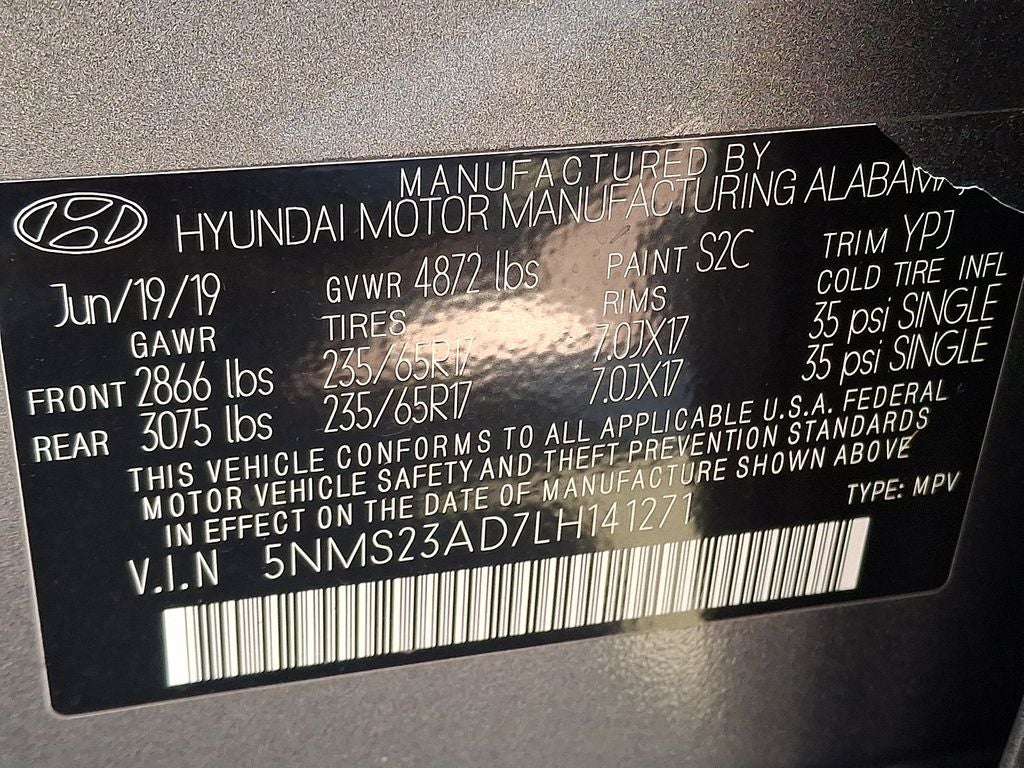 2020 Hyundai Santa Fe SE