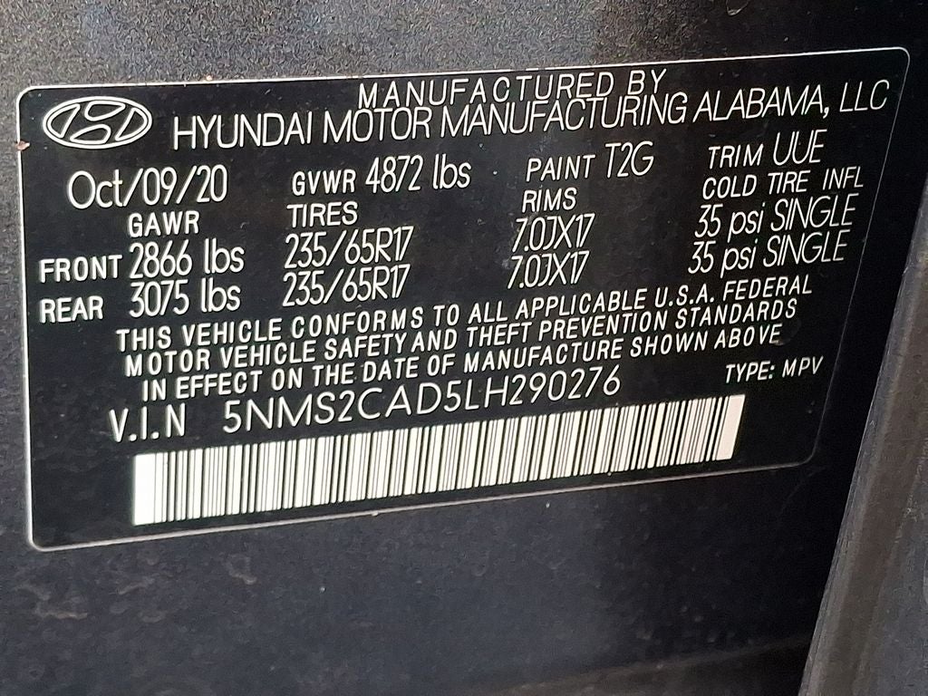 2020 Hyundai Santa Fe SE