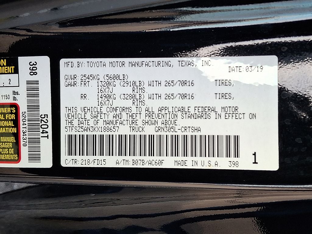 2019 Toyota Tacoma TRD Off-Road V6