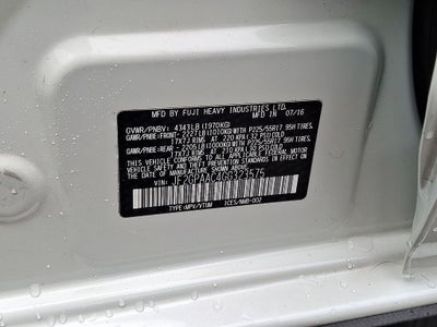 2016 Subaru Crosstrek 2.0i