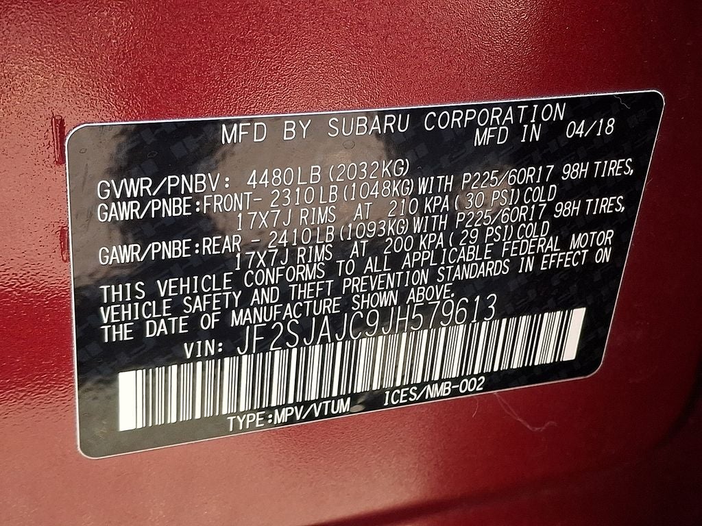 2018 Subaru Forester 2.5i Limited