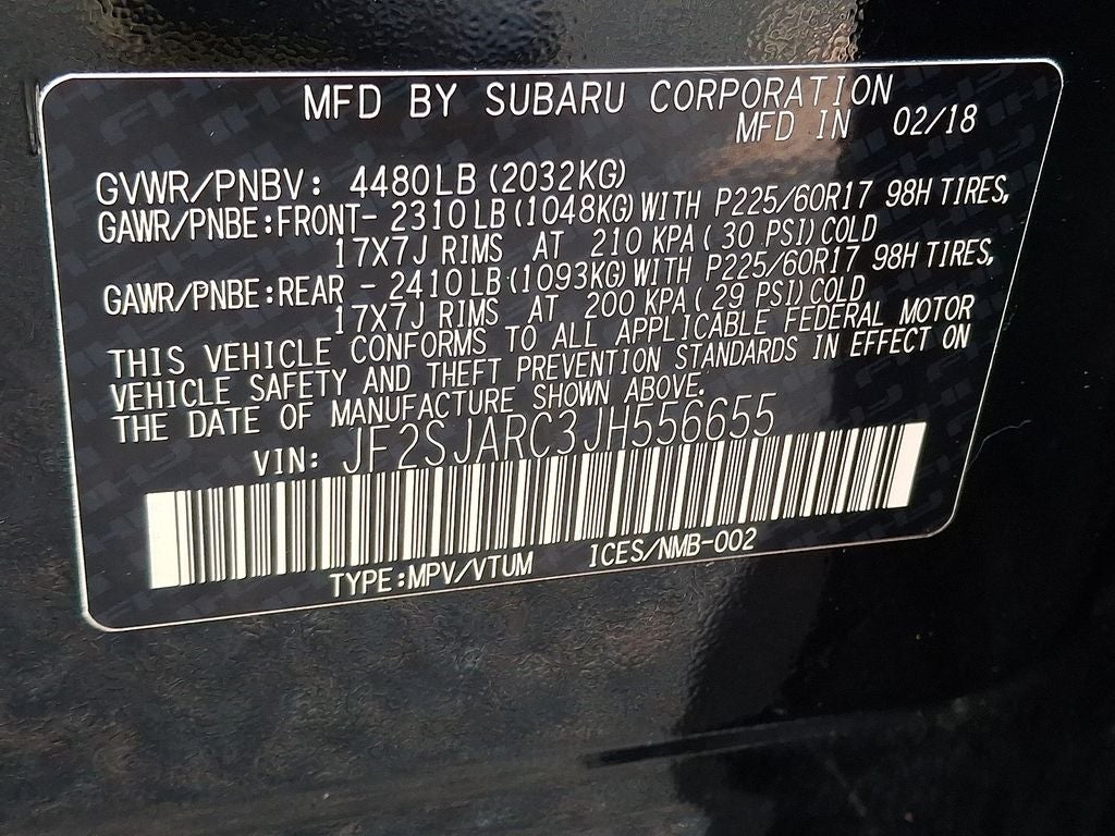 2018 Subaru Forester 2.5i Limited