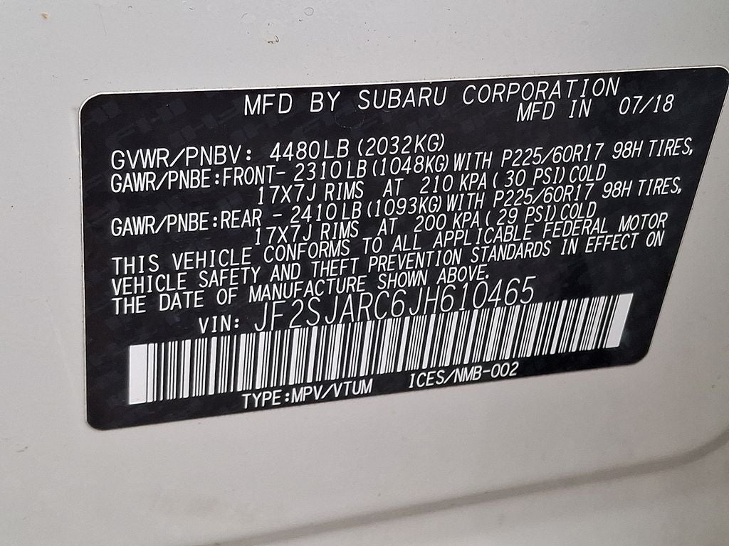 2018 Subaru Forester 2.5i Limited