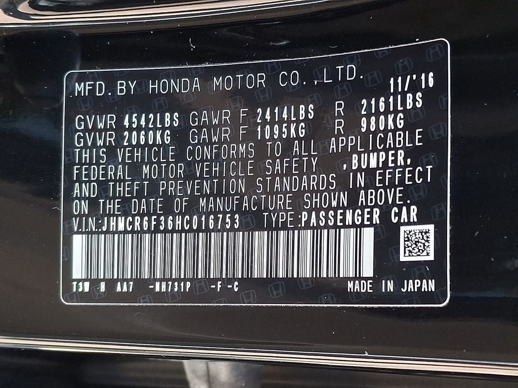 2017 Honda Accord Hybrid Base