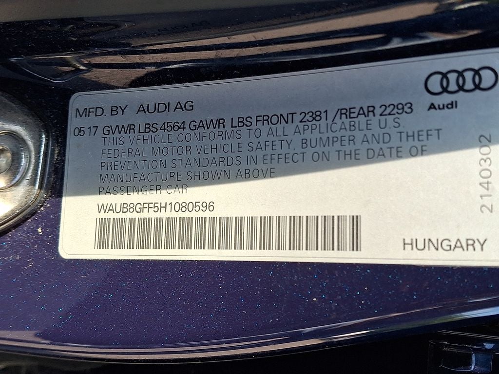 2017 Audi A3 2.0T Premium quattro