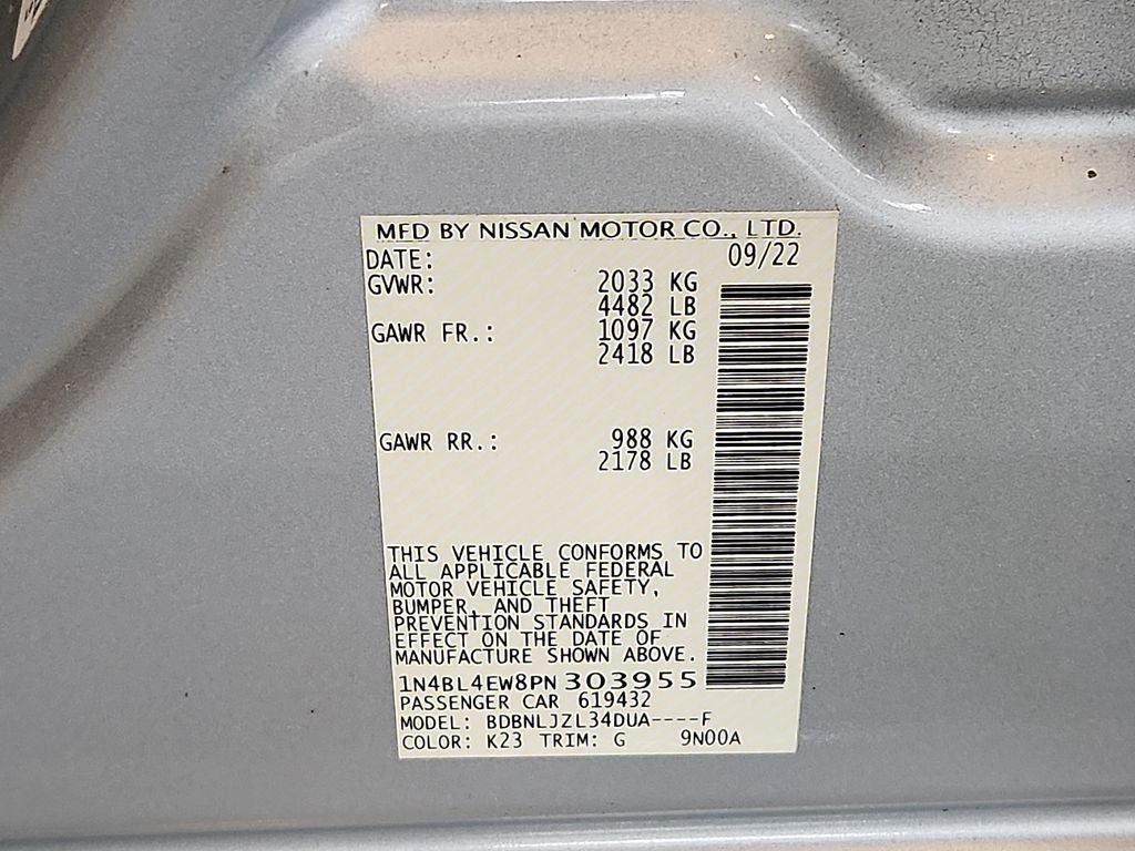 2023 Nissan Altima 2.5 SL