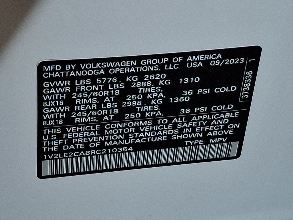 2024 Volkswagen Atlas Cross Sport 2.0T SE