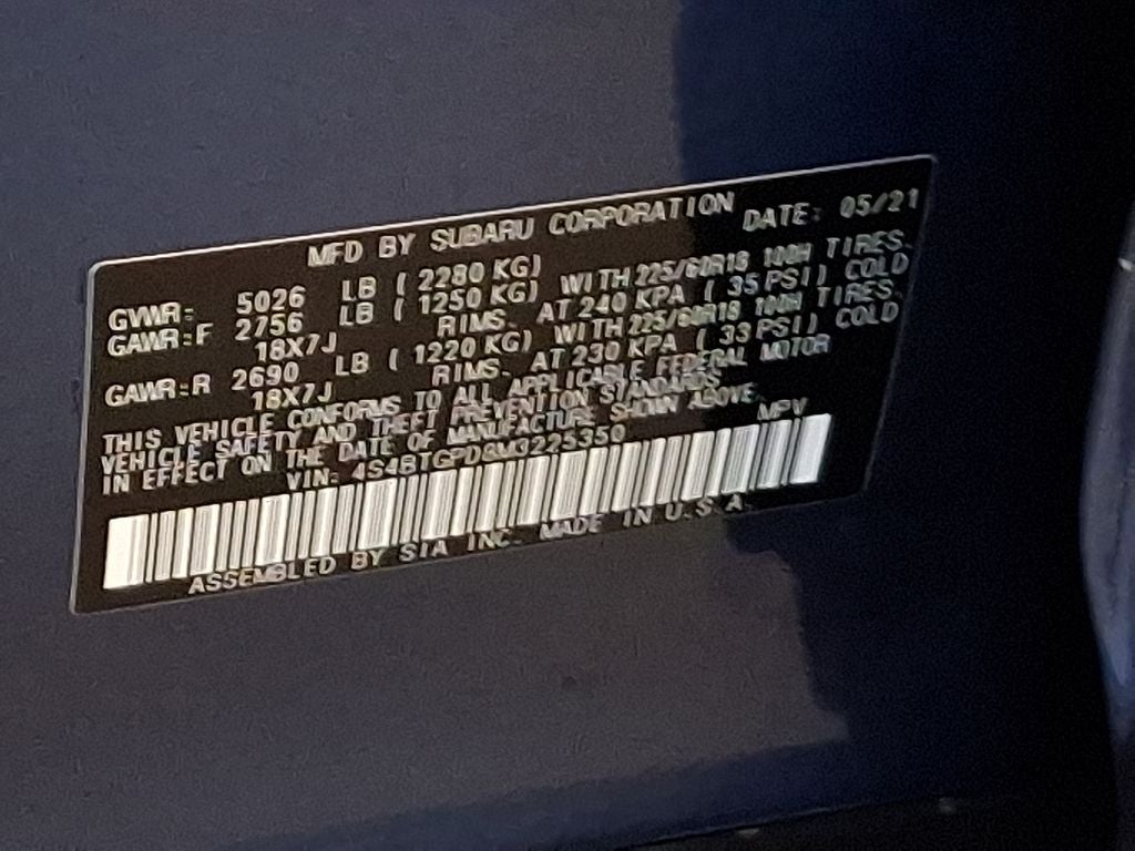 2021 Subaru Outback Touring XT