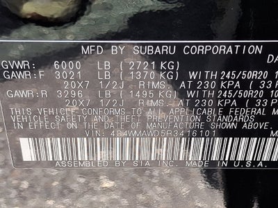 2024 Subaru Ascent Touring