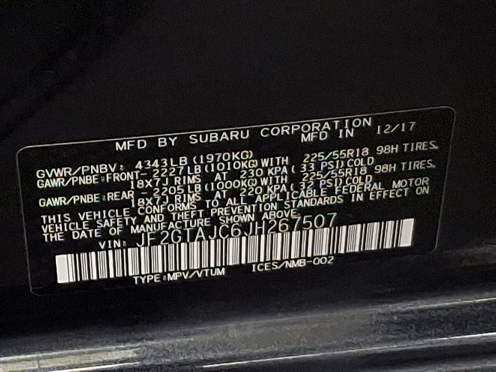 2018 Subaru Crosstrek 2.0i Limited