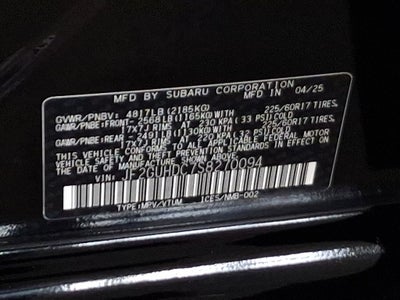 2025 Subaru Crosstrek Premium