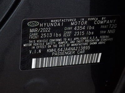 2022 Hyundai Sonata SEL