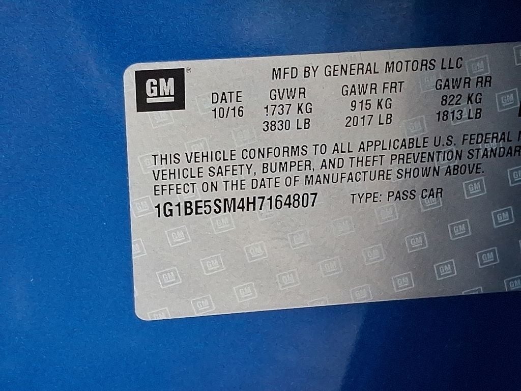 2017 Chevrolet Cruze LT