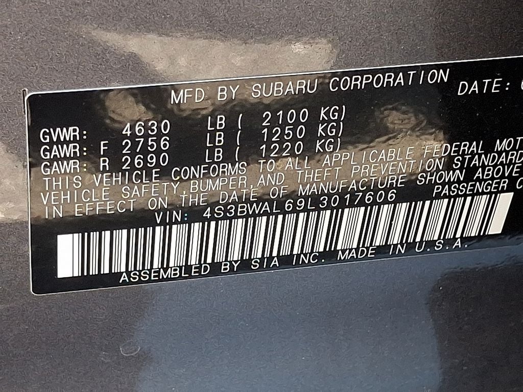 2020 Subaru Legacy Limited
