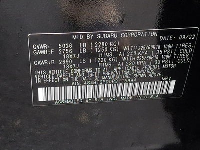 2023 Subaru Outback Touring XT