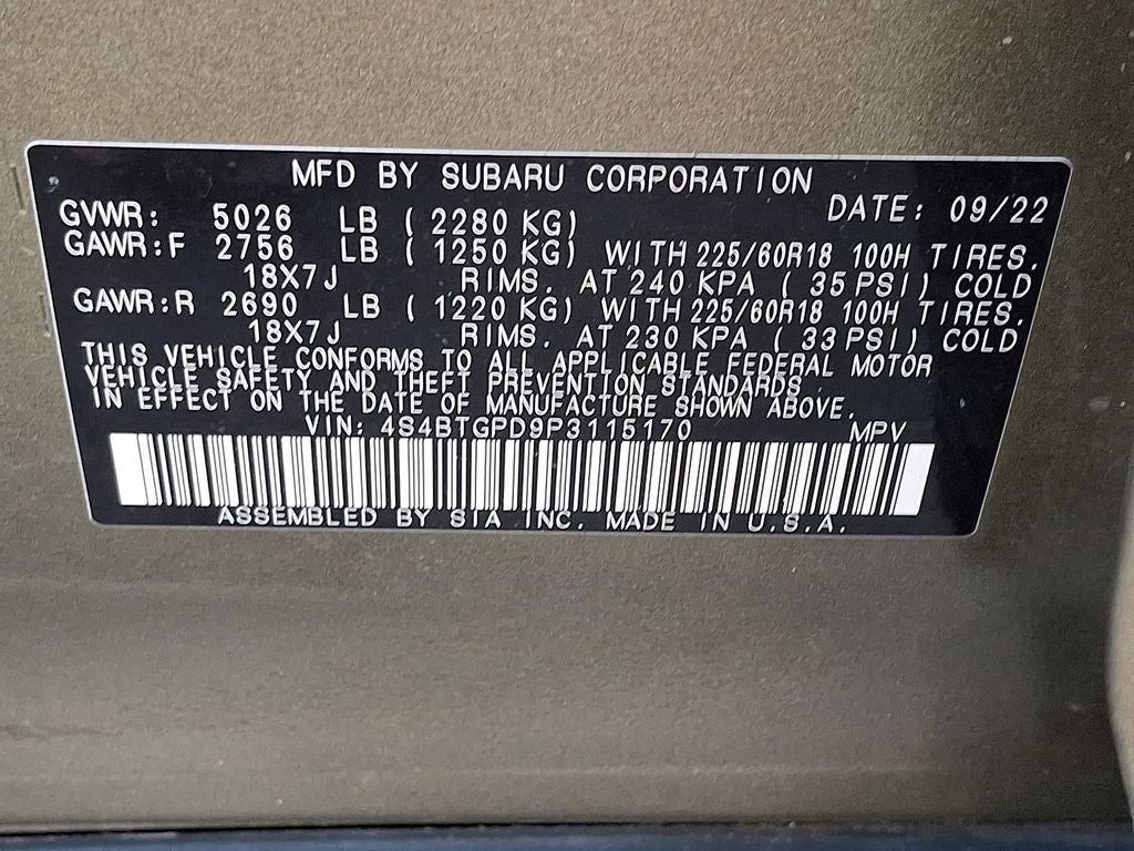 2023 Subaru Outback Touring XT