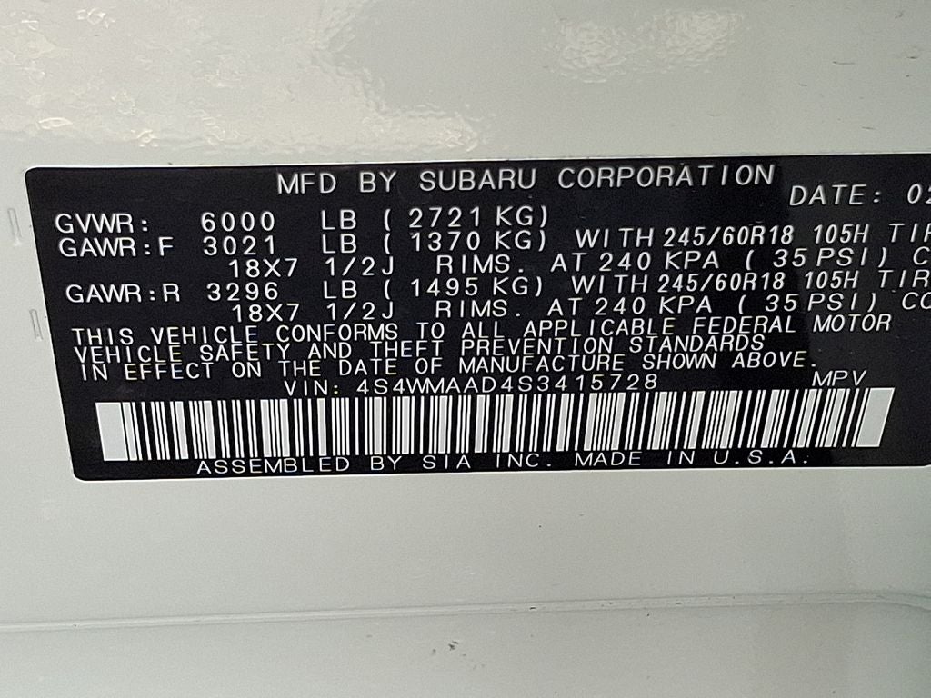 2025 Subaru Ascent Premium