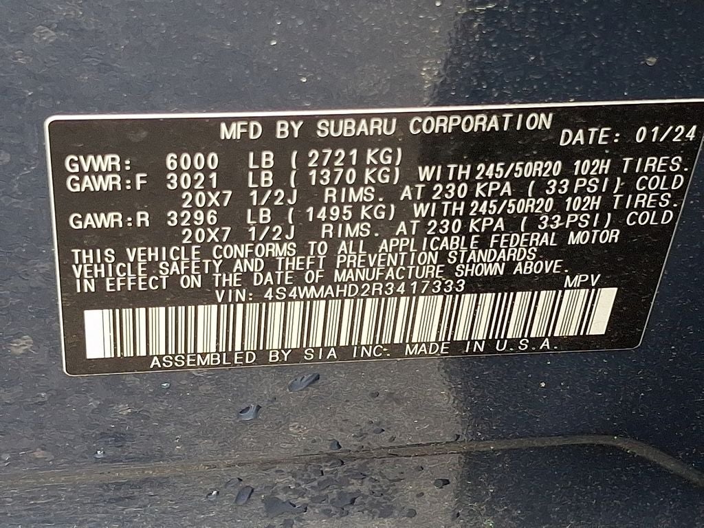 2024 Subaru Ascent Onyx Edition