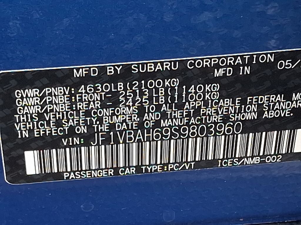 2025 Subaru WRX Premium