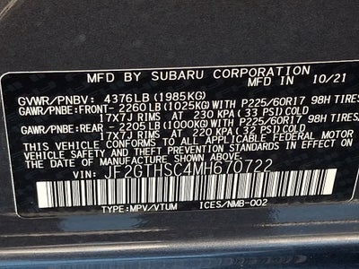 2021 Subaru Crosstrek Sport