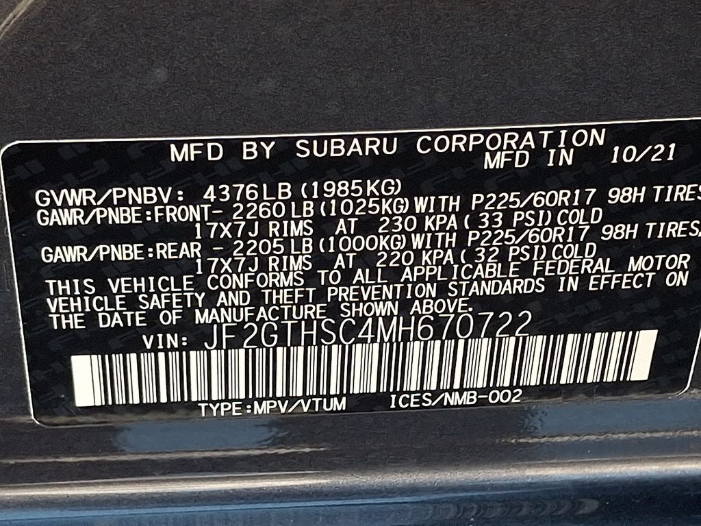 2021 Subaru Crosstrek Sport
