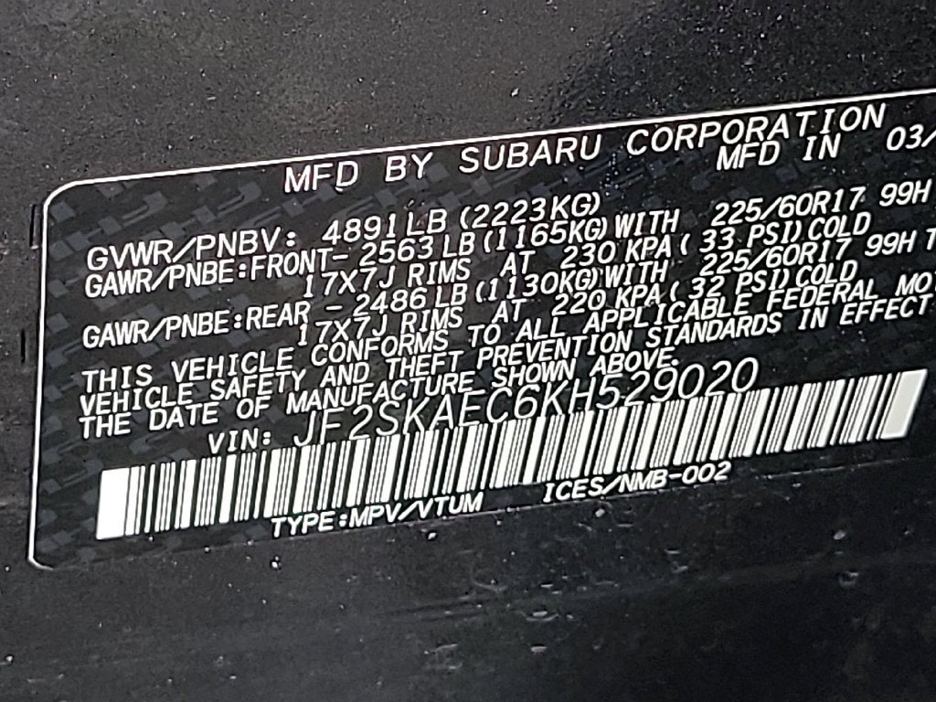 2019 Subaru Forester Premium