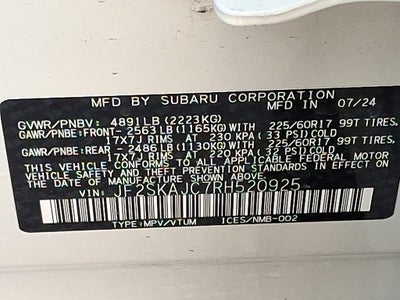 2024 Subaru Forester Wilderness