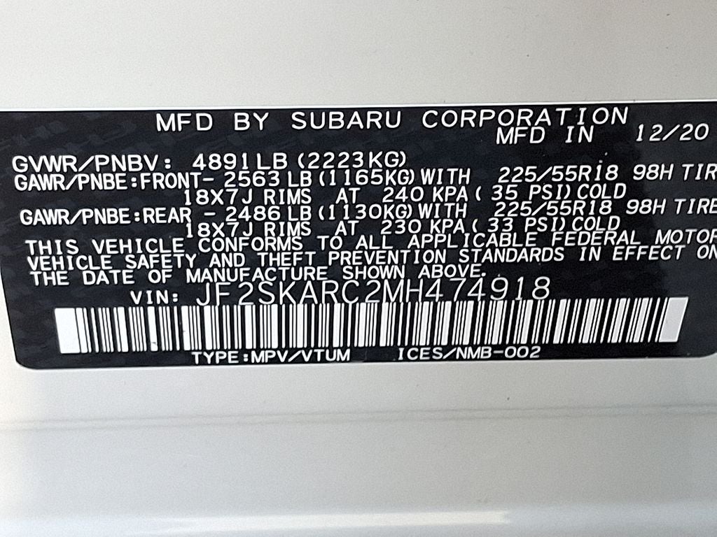 2021 Subaru Forester Sport