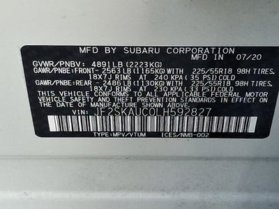2020 Subaru Forester Limited