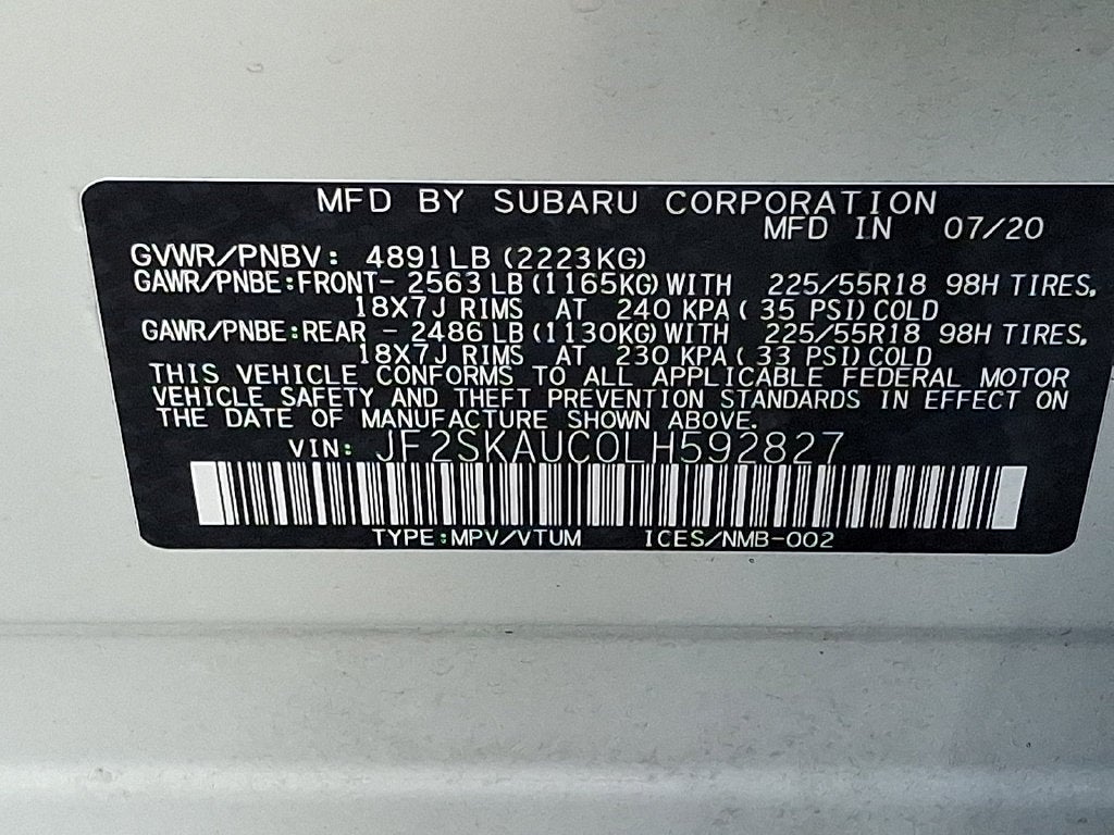 2020 Subaru Forester Limited