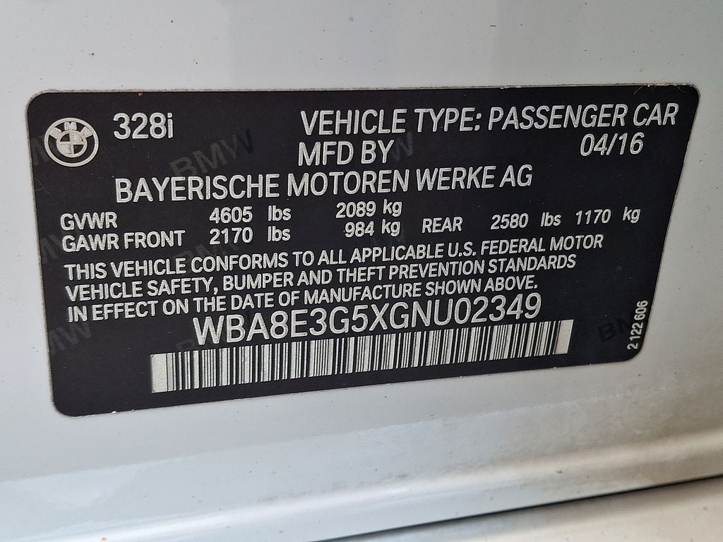 2016 BMW 3 Series 328i xDrive