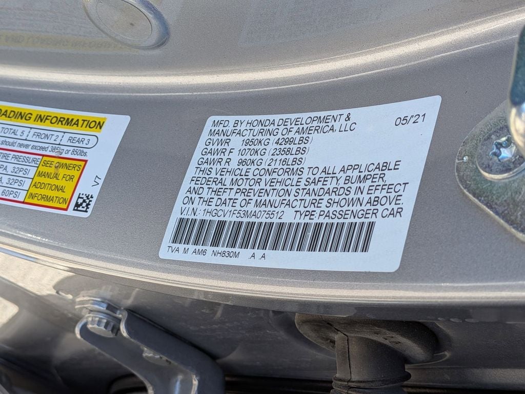 2021 Honda Accord EX-L