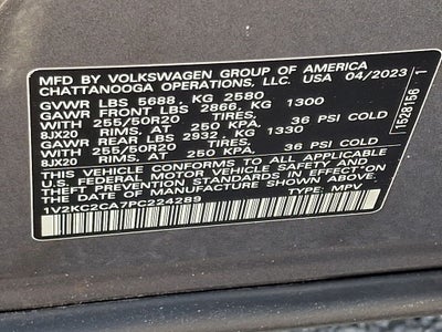 2023 Volkswagen Atlas Cross Sport 2.0T SE w/Technology